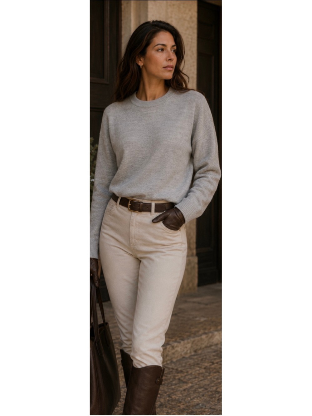 Icebreaker Crew Neck Sweater Size S Grey 100% Merino Wool Quiet Luxury Classic